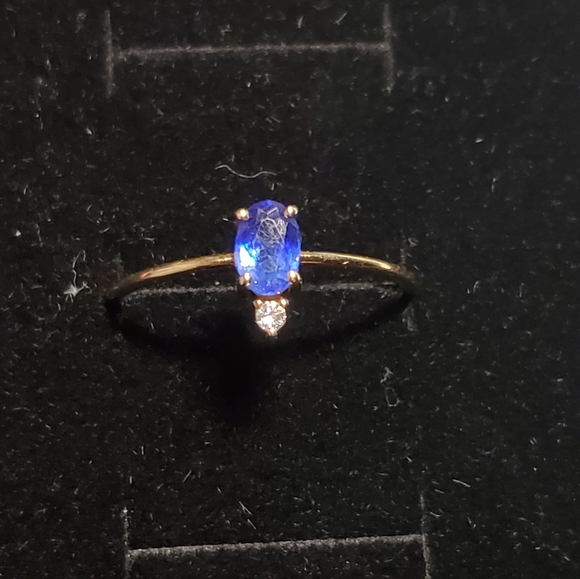 14K Gold Sapphire/Diamond Ring, 10 - Picture 5 of 14